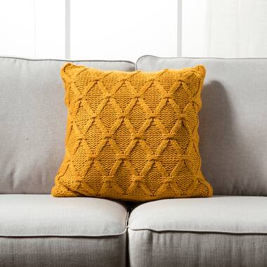 Yellow 2024 geometric pillow